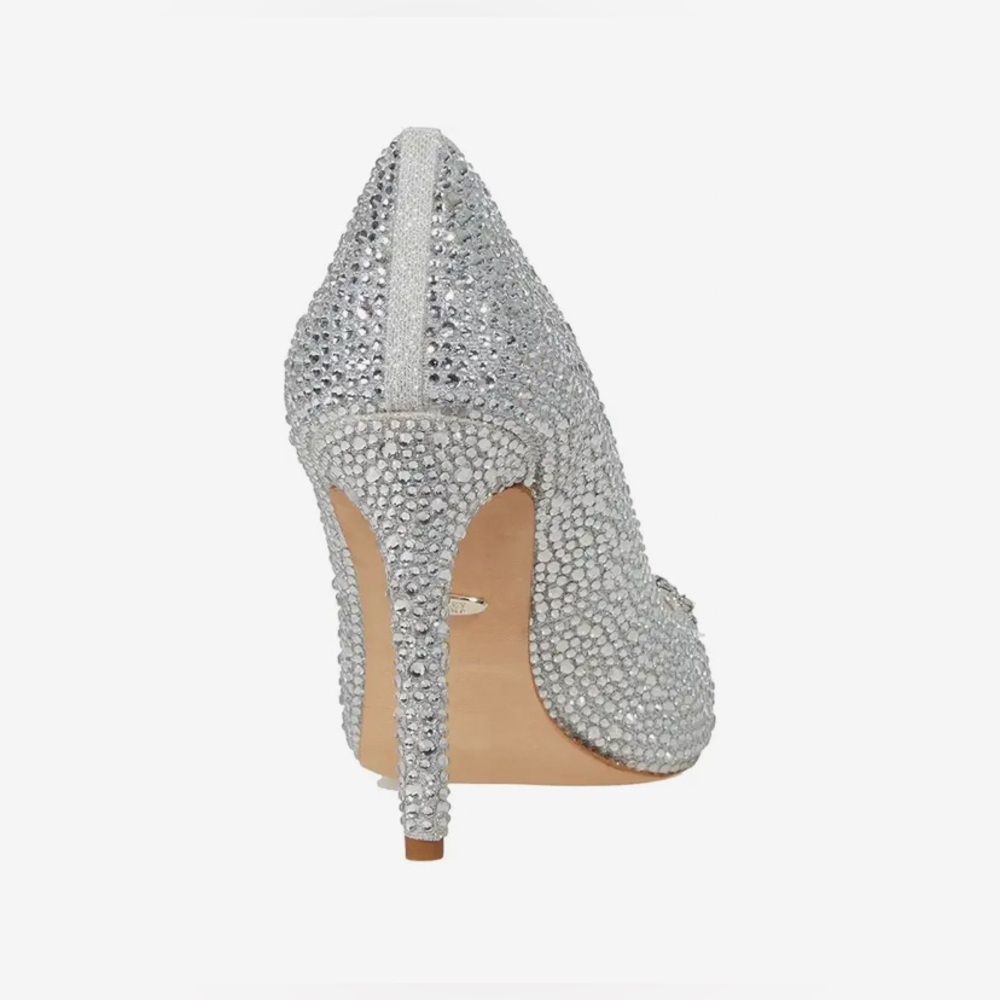 BADGLEY MISCHKA CHER II Crystal Wedding Shoes - Picture 4 of 14